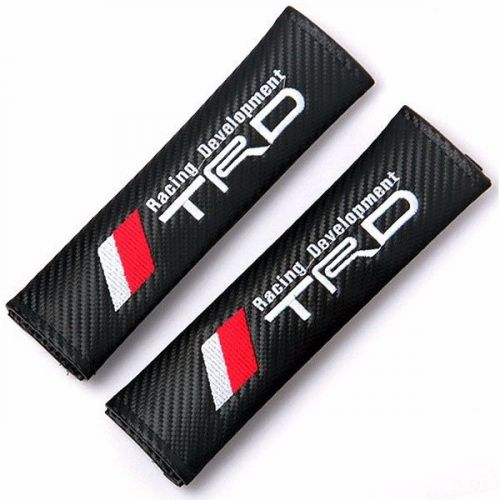New 2pcs black auto seat belt cover pads shoulder cushion for toyota trd