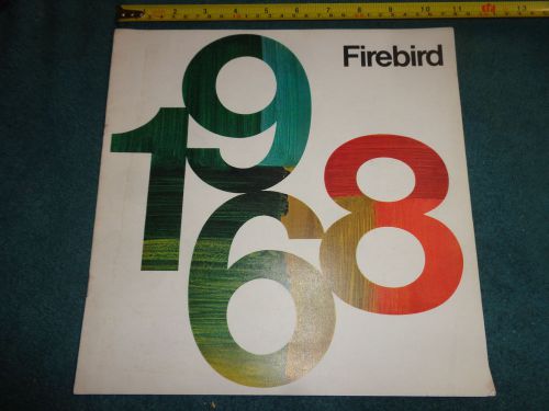 1968 pontiac firebird sales catalog / original brochure!!!