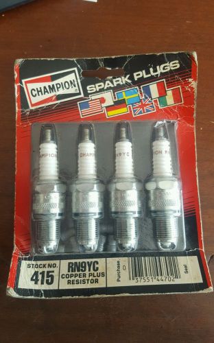 4 pack champion spark plugs rn9yc 415 spark plug - copper plus