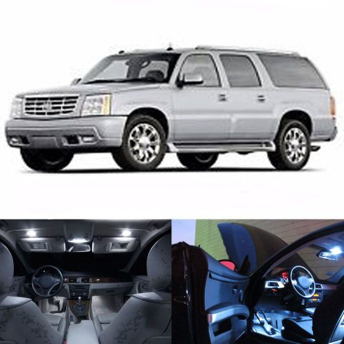 Led white lights interior package kit for cadillac escalade 2002-2006