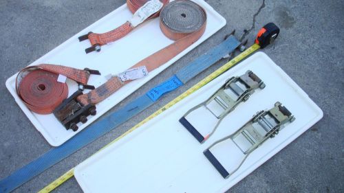 2 ratchet tie down cargo straps 1-7/8&#034; x 17&#039; spanset  2 rolls  sold as-is