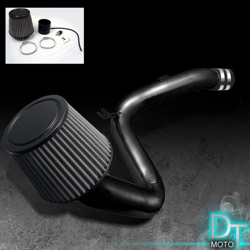 Stainless washable cone filter+cold air intake 06-10 eclipse gt v6 blk aluminum