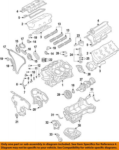 Nissan oem 2009 gt-r-engine crankshaft main bearing 12207jf00a