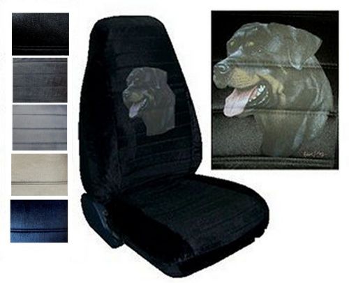Velour seat covers car truck suv rottweiler high back pp #x