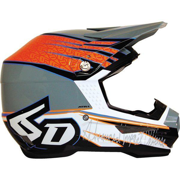 Flo orange/black l 6d atr-1 a6 intruder helmet 2013 model