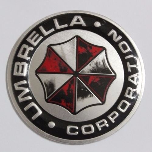 Umbrella resident evil emblem car 3d logo sticker decal badge side comics