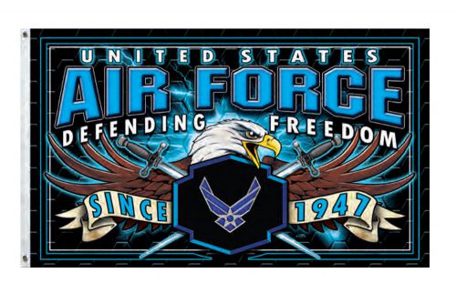 Biker flag motorcycle outdoor indoor us air force since 1947 new