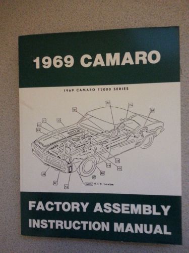 1969 chevrolet camaro factory assembly instruction manual