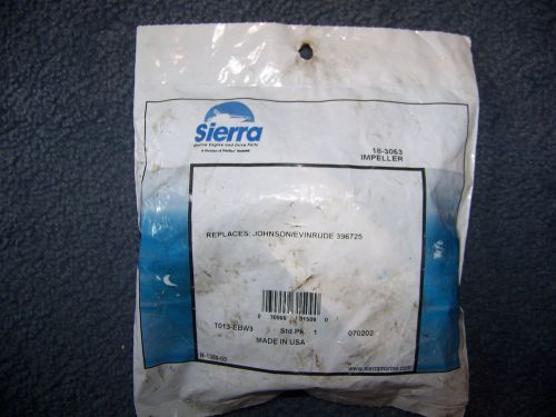 Sierra water pump impeller for johnson/evinrude 396725, glm 89710 18-3053
