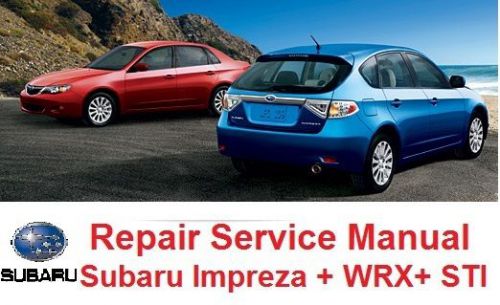 Subaru impreza+wrx sti 2008 09 10 2011+wiring diagram +service repair manual