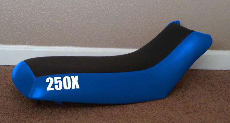 Honda 300ex black n blue stencil motoghg seat cover #ghg16325scptbk16424