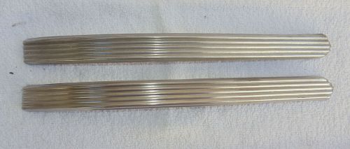1940 ford deluxe - pair &#034;big&#034; hood front trim pieces - 01a-16868/9 - nice pair