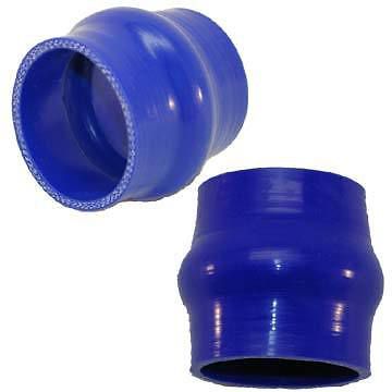 4.5&#034; (114mm) silicone hump hose coupler intake/intercooler piping blue