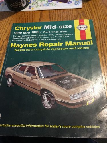 Haynes chrysler mid-size haynes repair manual