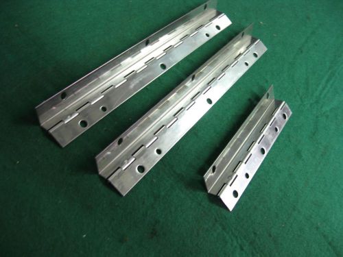 Corvette rear compartment hinge set 3 piece 1968-1979 new, stainless steel.