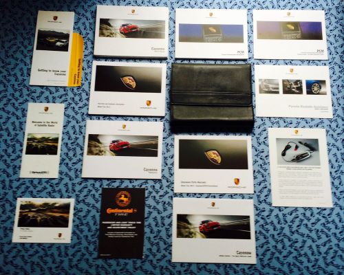 2013 porsche cayenne s turbo owners manual w/ navigation pcm complete oem set