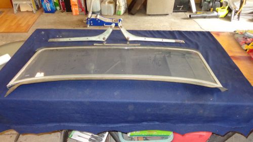 Triumph tr3 1959 windshield with up rights ? frame vary useable cond.