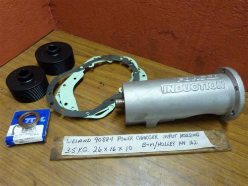 Weiand 90884 super charger input housing long nose b&amp;m holley 144 162 blower