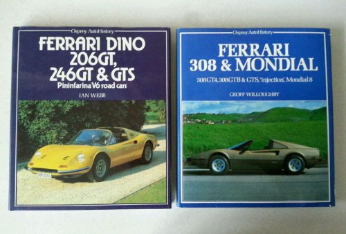 Ferrari dino, ferrari 308 &amp; mondial books by osprey