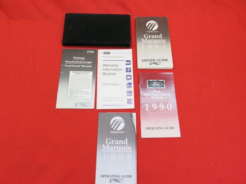 1990 mercury grand marquis owners manual with case guide books