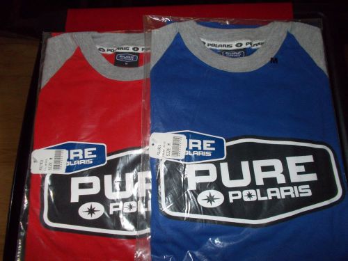 Authentic pure polaris racing atv snowmobile long sleeve shirts 2 4 1