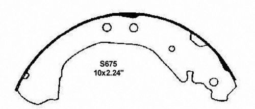 Drum brake shoe-thermoquiet rear wagner pab675r