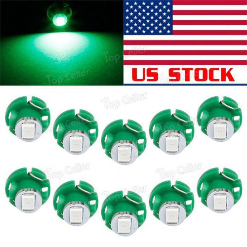 10x green t4.2 t4 neo wedge led light bulbs for a/c climate controls cluster