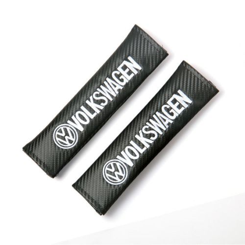 2pcs black car seat belt cover pads shoulder cushion for volkswagen vw