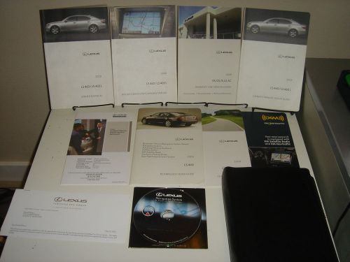 2008 08 lexus ls460 ls 460 l owners manual user set with navigation book cd-rom