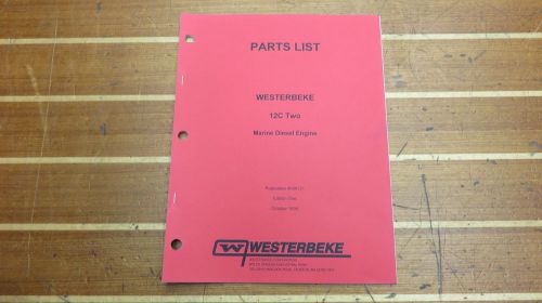 Westerbeke 039721 genuine oem 12c two marine diesel engine parts list catalog ma