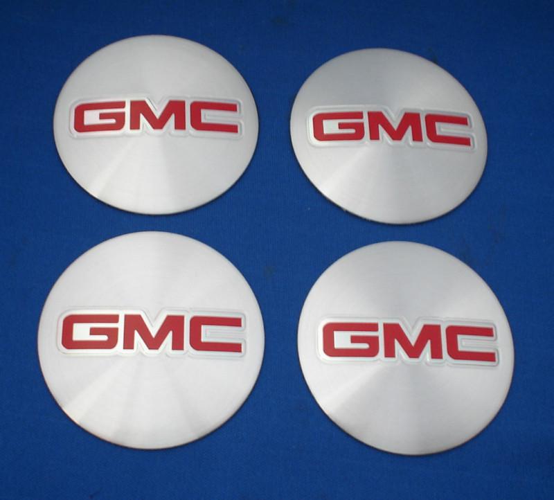 4 new gmc suburban sonoma 55 mm wheel center cap rim  emblems sticker decal