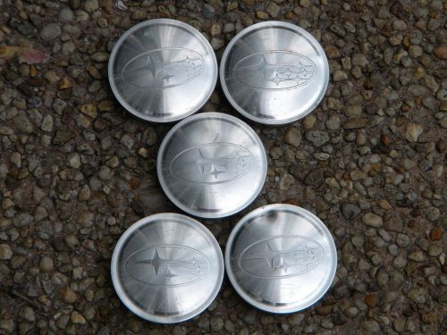 Subaru legacy forester baja center caps hubcaps,set of 5, machined aluminium