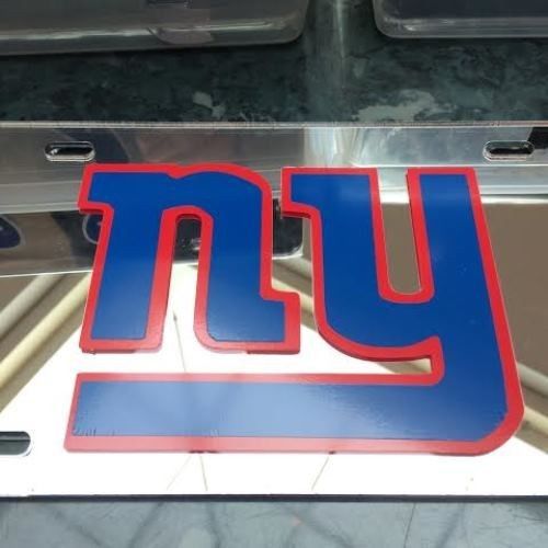 Nfl - acrylic new york giants license plate