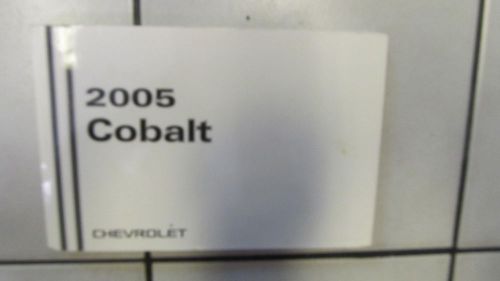 2005 chevrolet cobalt owners manual / handbook / guide