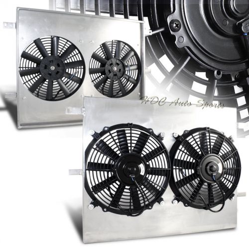 For 05-10 ford mustang base gt manual transmission aluminum radiator fan shroud