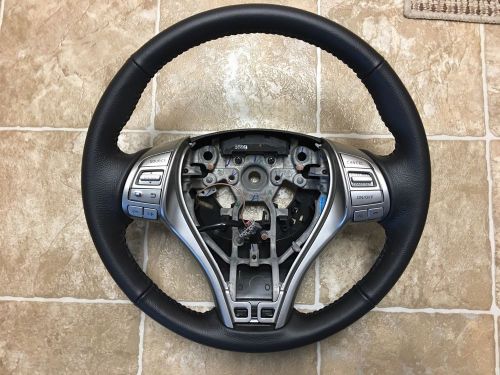 Oem 13-15 nissan altima steering wheel leather with controls   48430-3ta3a