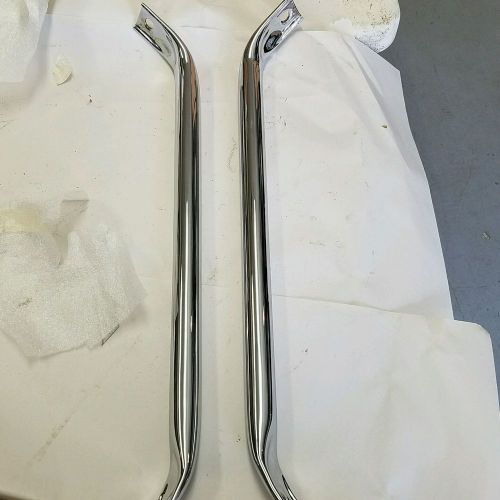 1959 1960 chevy impala triple chrome front bumper support tubes 348 59 60 nomad