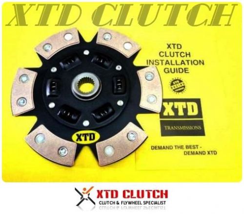 Xtd® 6 puck stage 3 racing clutch disc fits 90-96 300zx twin turbo