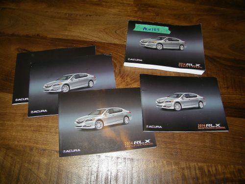 2014 acura rlx owners manual with navigation acu183
