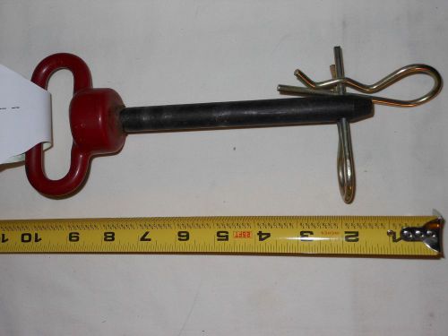 Tractor wagon hitch pin heavy duty  red handle