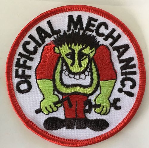 Official mechanic embroidered cloth patch.    d010605