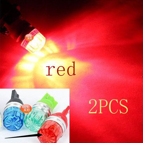 New style 2x super bright red t10 w5w bulbs 3w  led license plate light  hl-1
