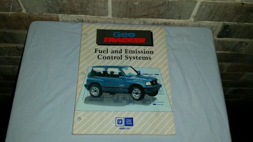 Original oem gm geo tracker fuel &amp; emissions control service repair manual book