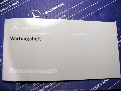 Genuine mercedes maintenance booklet w124, w129, w140 german nos!