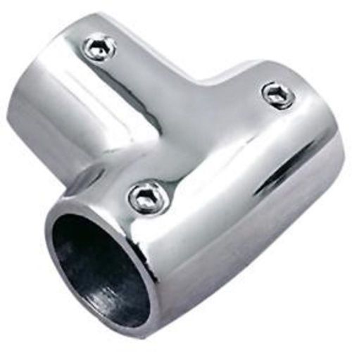 Stainless steel boat hand rail fitting 90 degree tee  for 7/8&#034; tubing