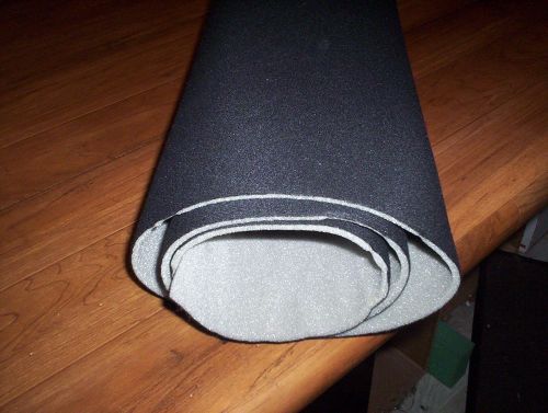 Auto headliner upholstery fabric foam backed 36&#034;x 60&#034;  jet black  usps  shipping