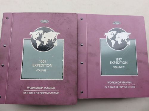 1997 ford expedition service shop repair manual set 2 binder books factory oem