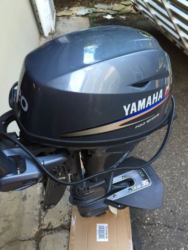 Yamaha 20 hp tiller outboard motor boat f20plh long shaft electric start 2007