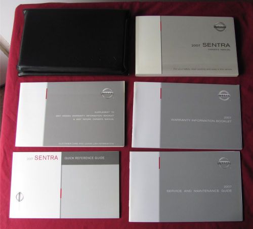 2007 nissan sentra owner&#039;s manual set