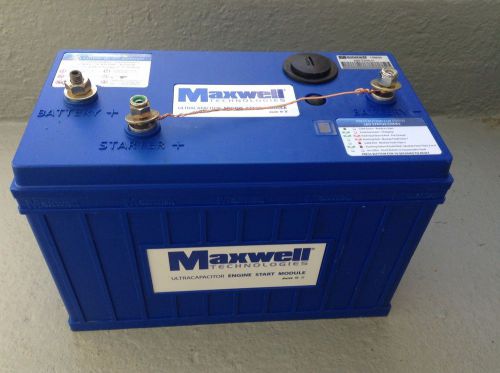 Maxwell 12v ultracapacitor engine start module esm123000-31